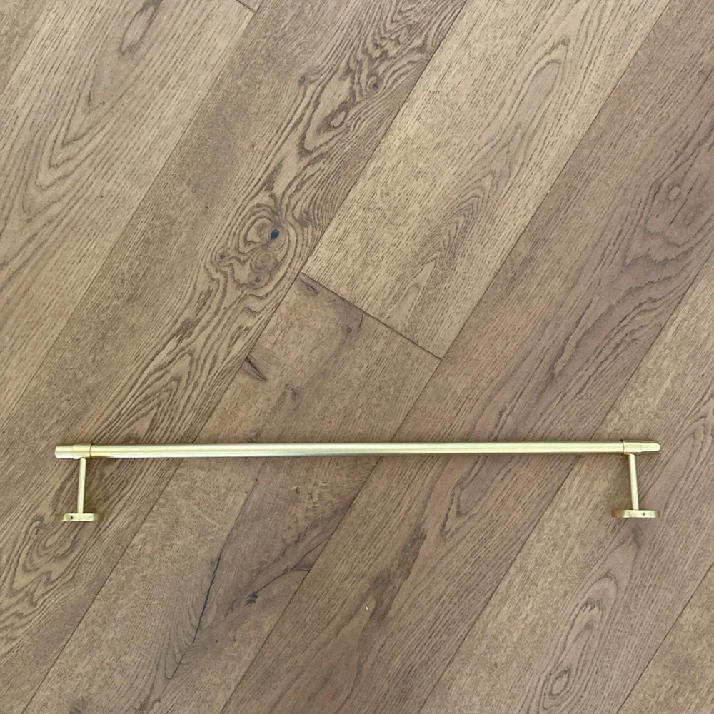 Williams Sonoma Brass Finish Towel Bar - 24